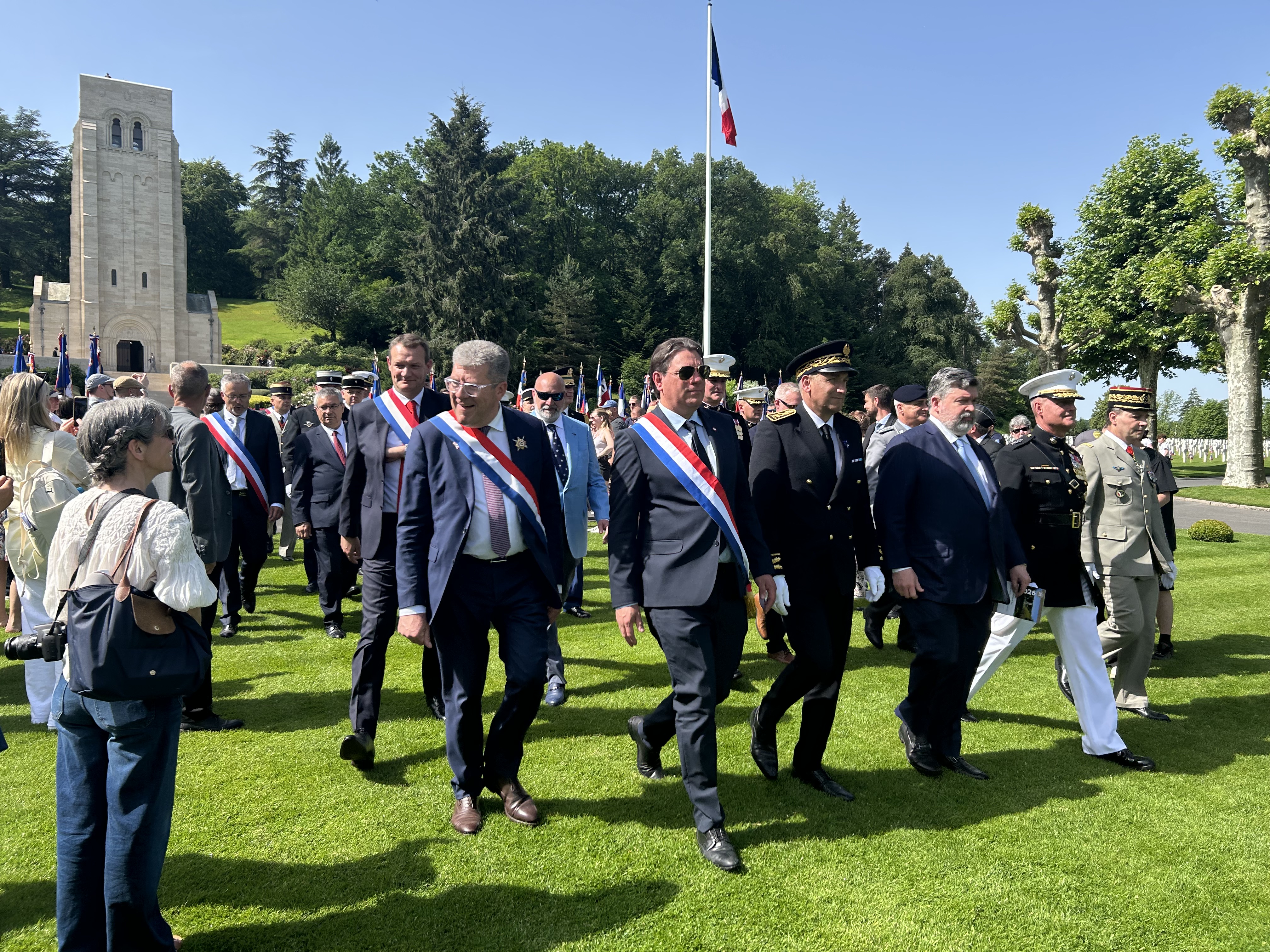 Jocelyn Dessigny présent au Memorial Day de Belleau pour honorer la mémoire des soldats tombés pour la liberté