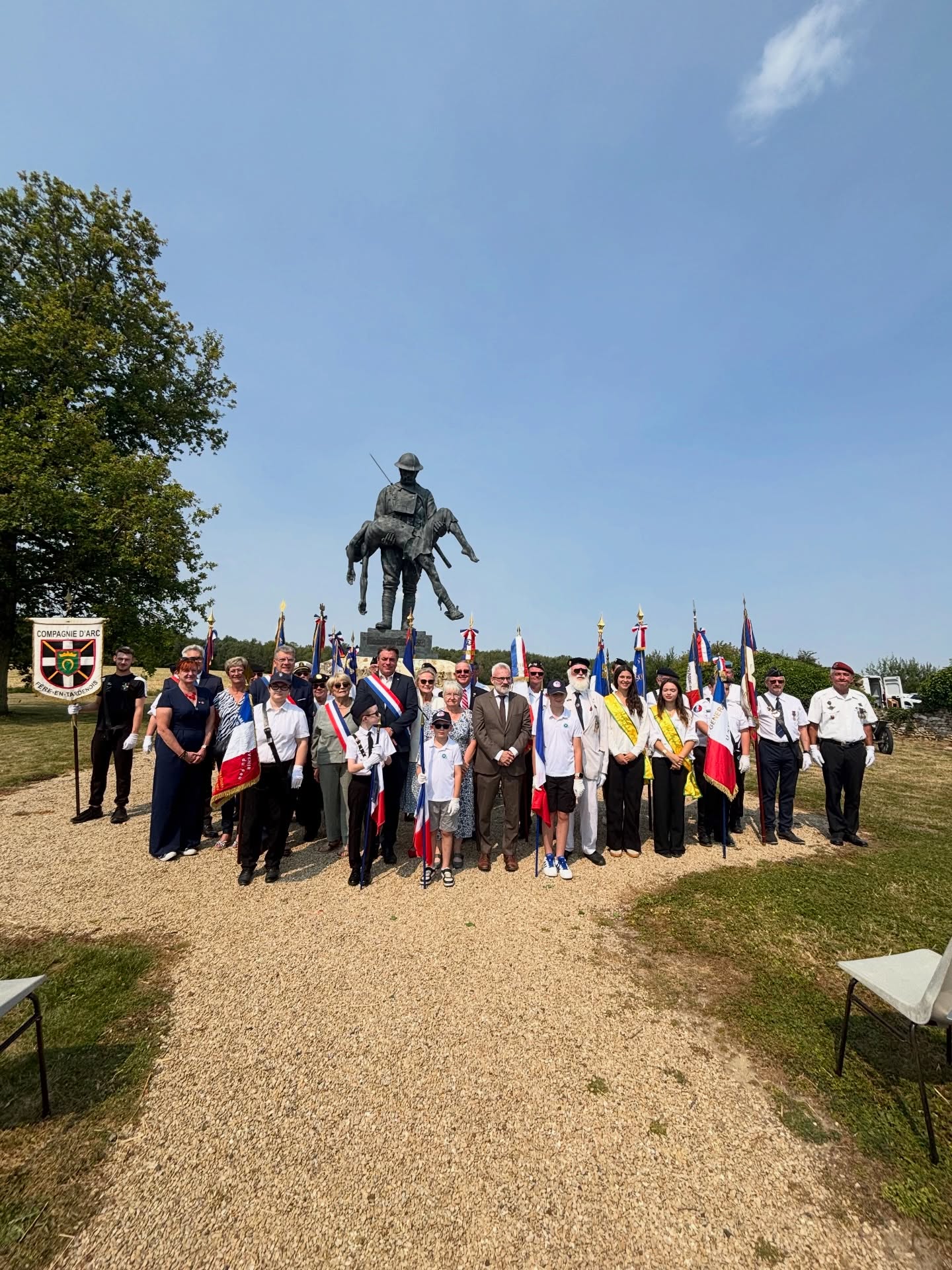 Commémoration de la bataile de la ferme de la croix rouge